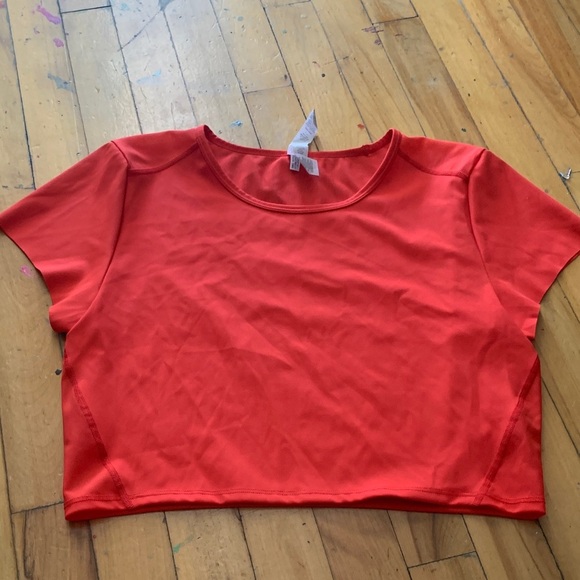 Aerie offline mesh back Red Women's Crop Top - Picture 1 of 5